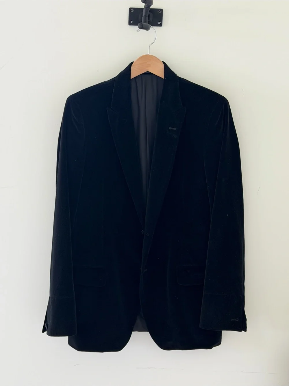 Calvin Klein Black Velvet Sport Coat